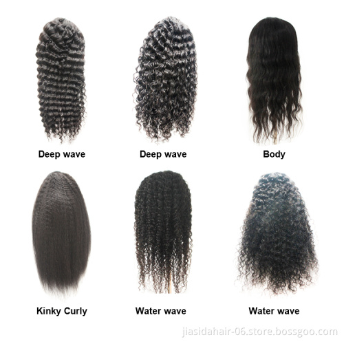 Adjustable kinky Straight Glueless Human Hair Half Wigs Machine Non Lace Brazilian Virgin Hair Headband Wig for Black Women